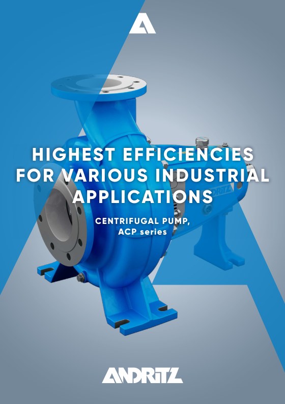 ANDRITZ Centrifugal Pump ACP cover