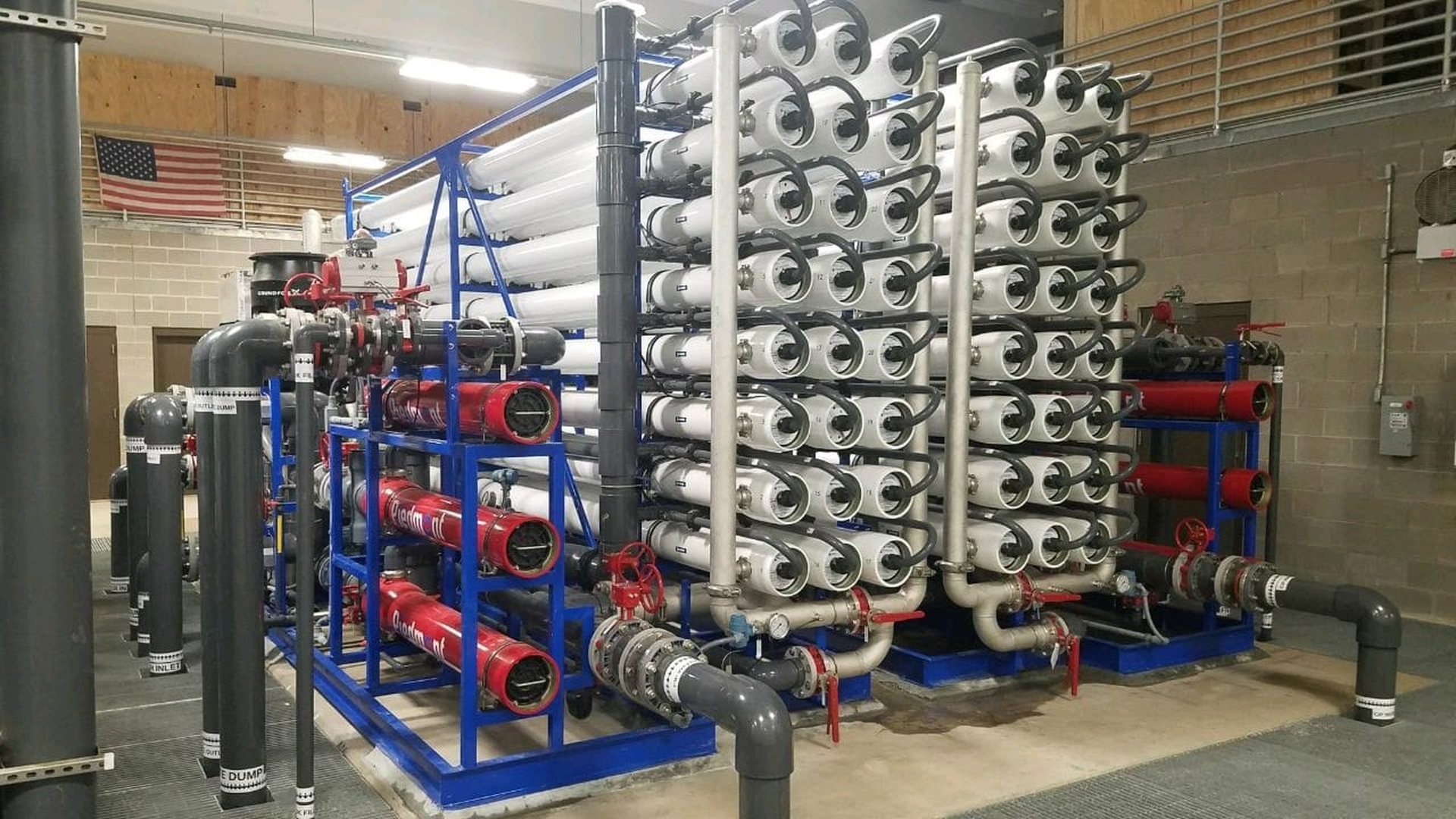 Reverse osmosis water treatment plant