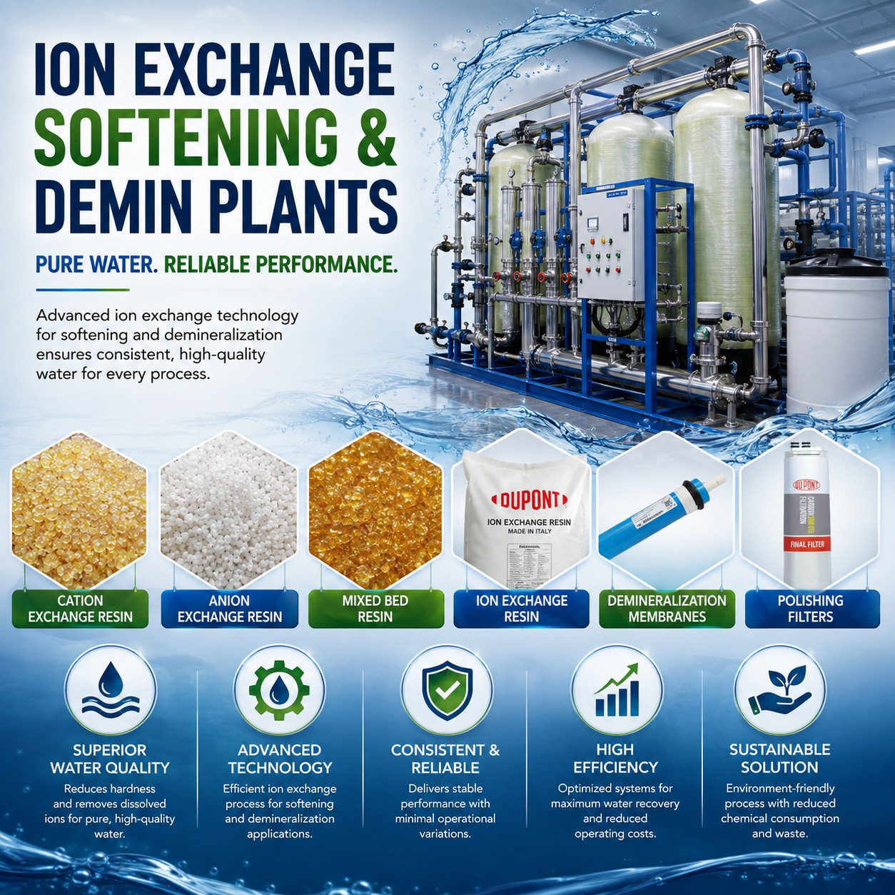 Ion Exchange Softening & Demin