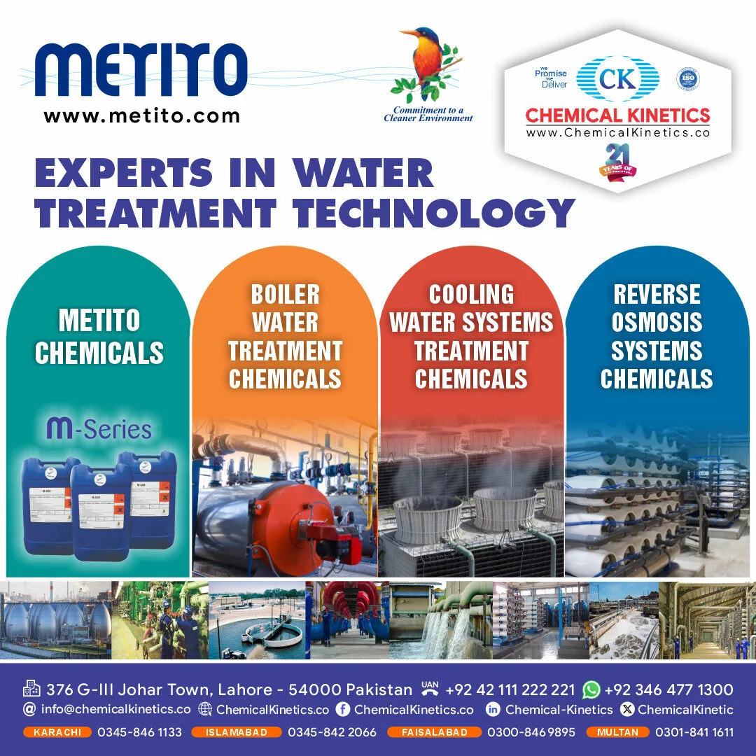Metito Water Treatment Chemicals For Industrial Solutions - Metito Water Treatment Chemicals - Chemical Kinetics
