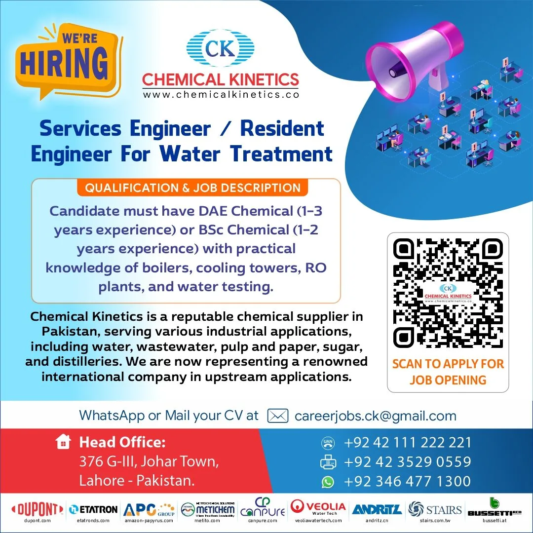 Careers - Ck We Are Hiring Service Resident Engineer - Chemical Kinetics